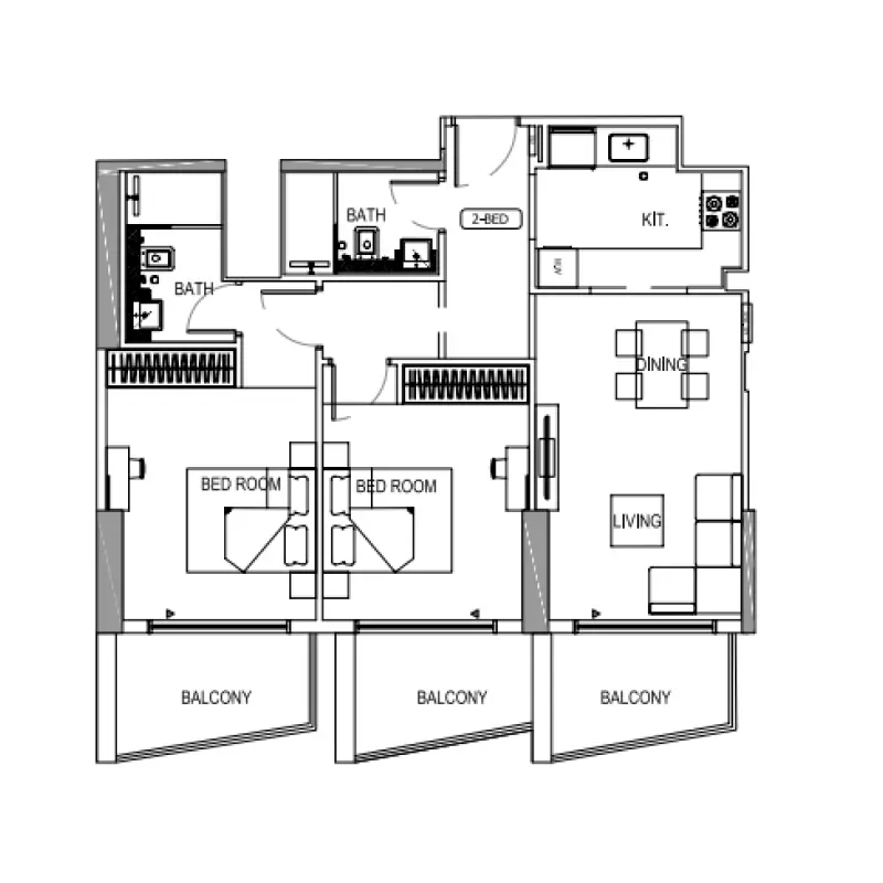 2 bedroom