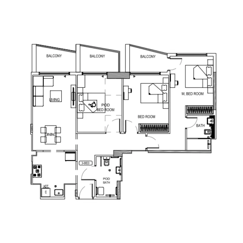 3 bedroom