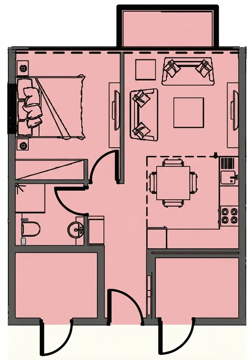 1 Bedroom apartments - Riviera 13