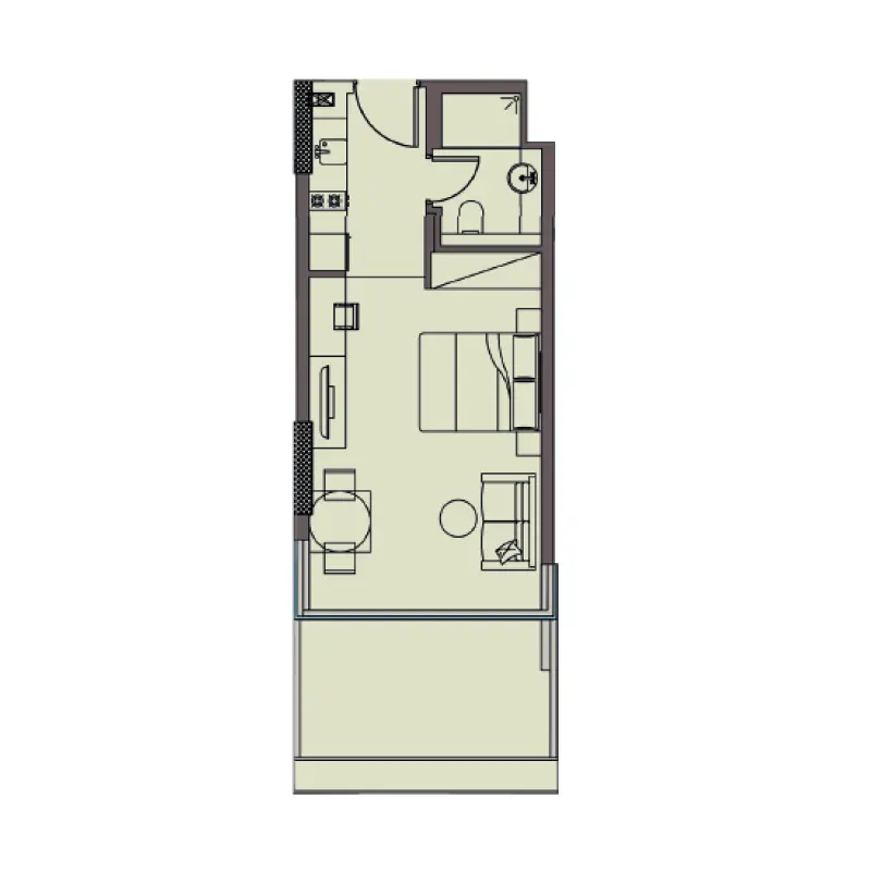 Studio floor plan
