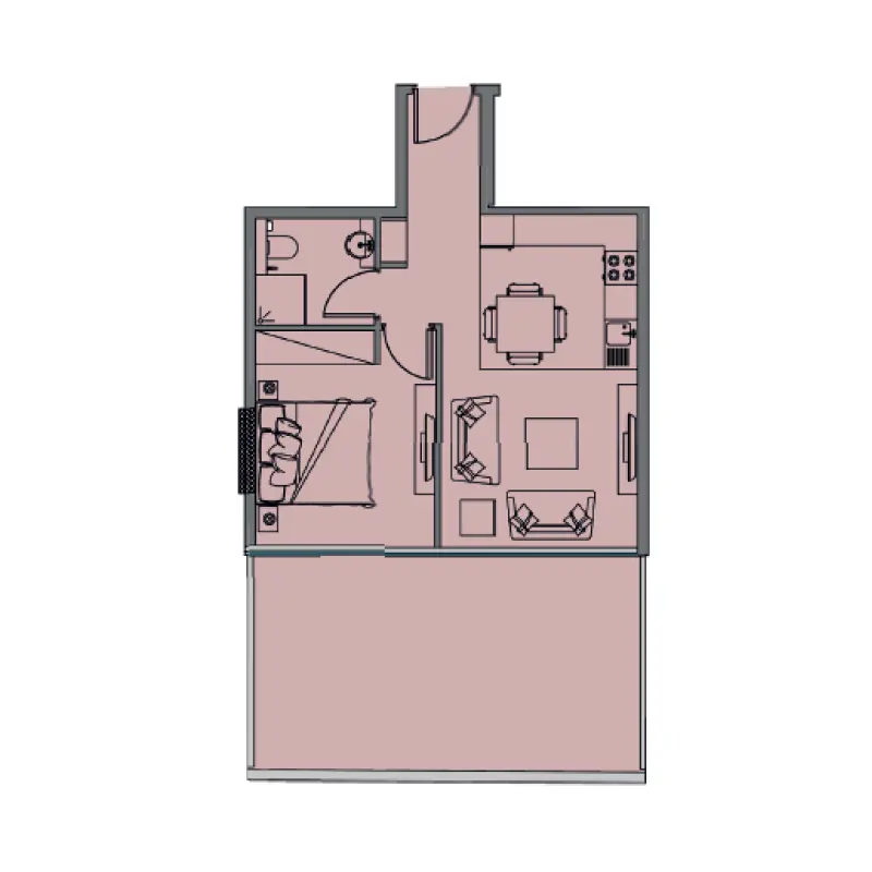 1 bedroom