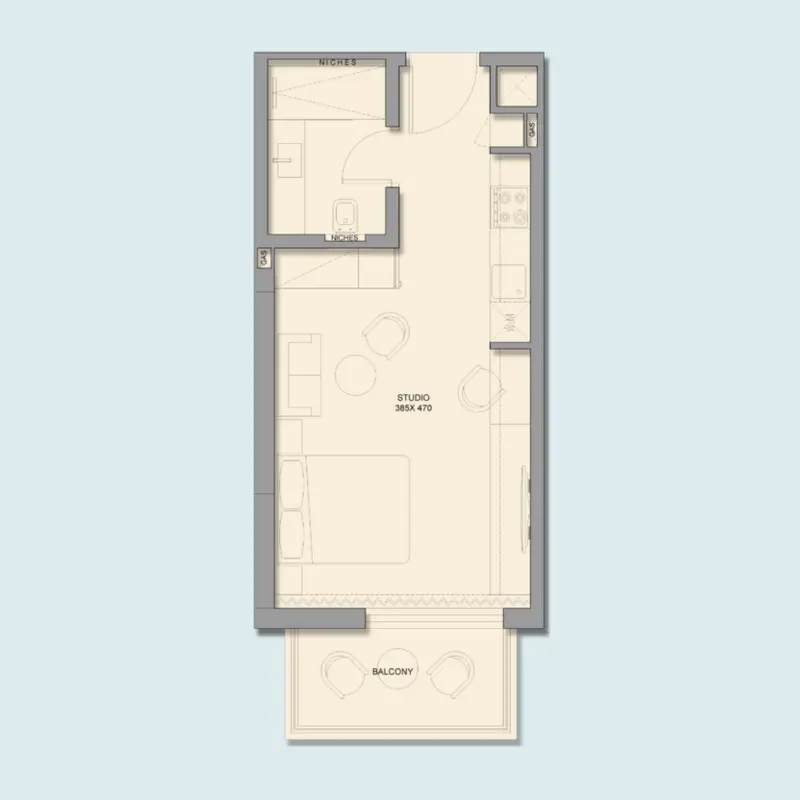 Studio floor plan