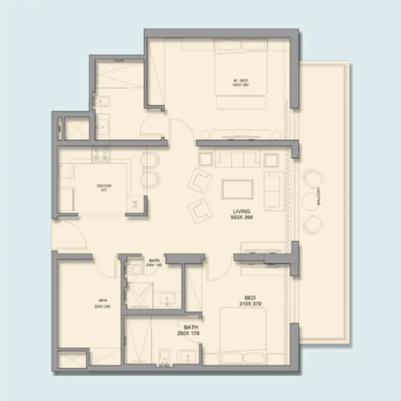 2 bedroom