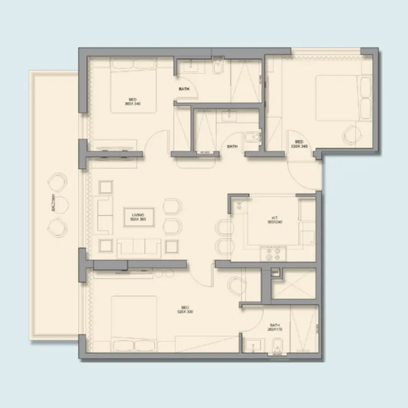 3 bedroom