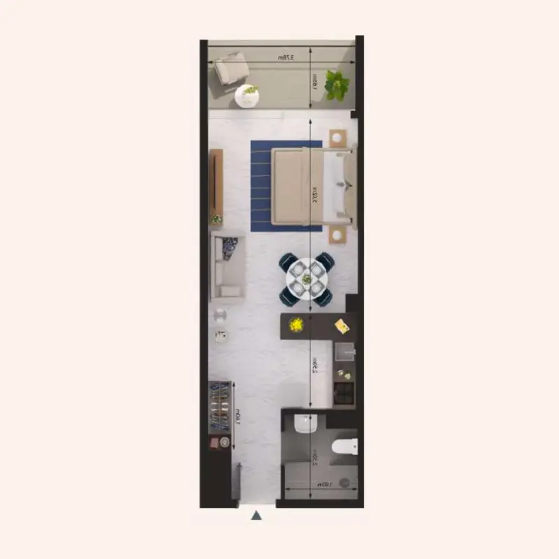Studio floor plan