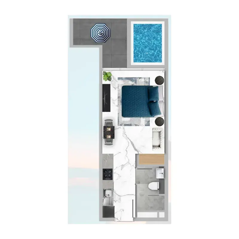 Studio apartments - Samana Mykonos