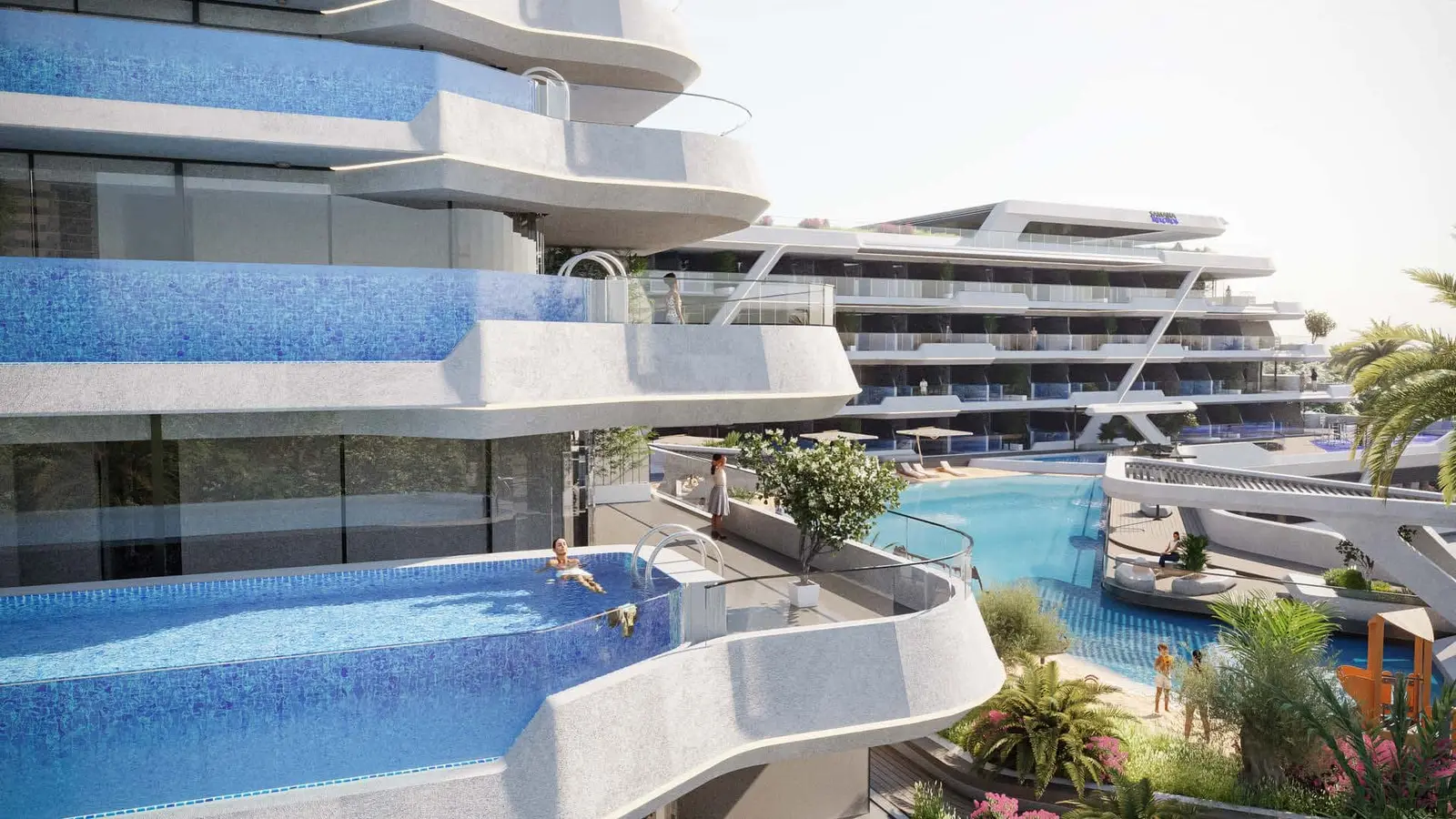 Samana Mykonos in Dubai Studio City by Samana - Exterior Image 2