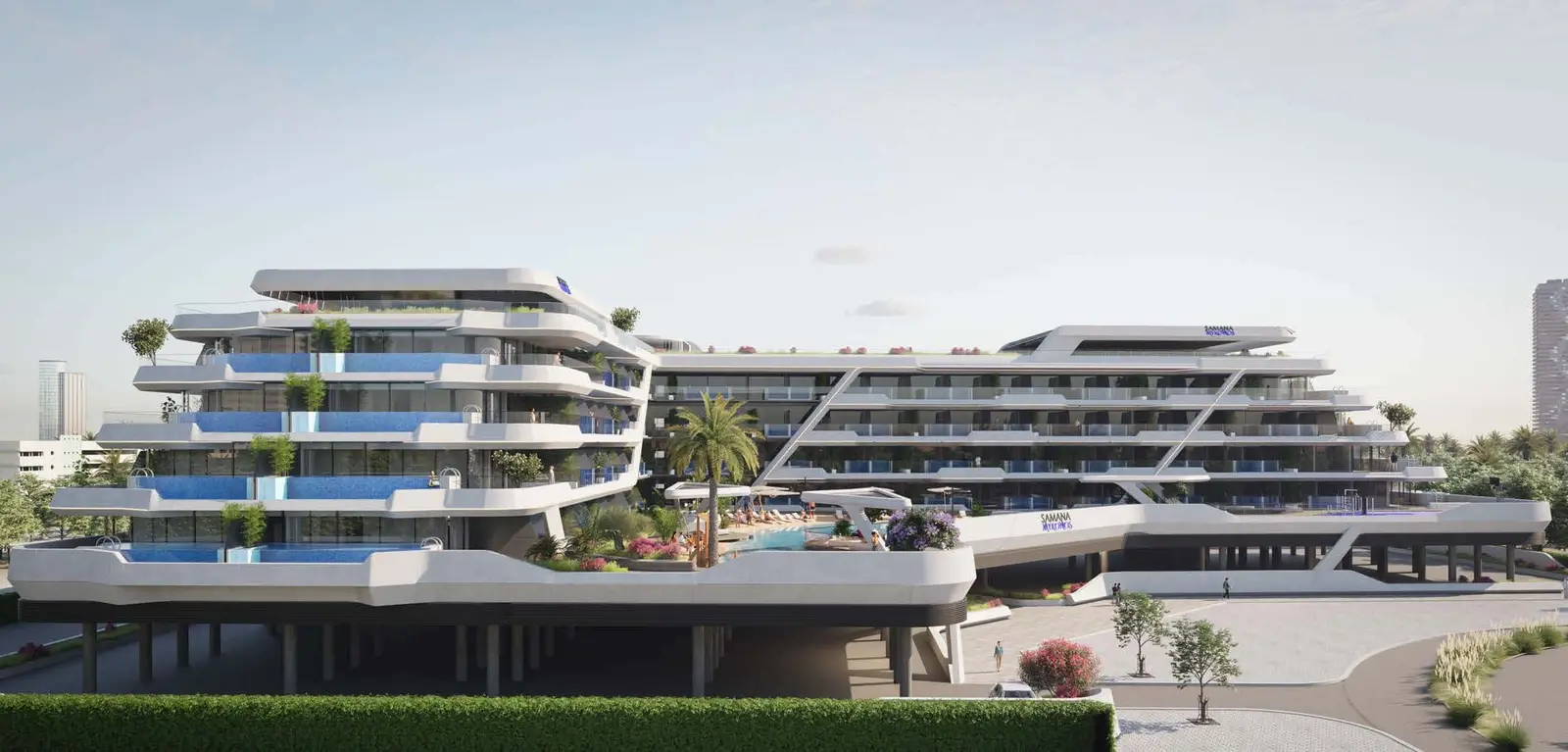 Samana Mykonos in Dubai Studio City by Samana - Exterior Image 3