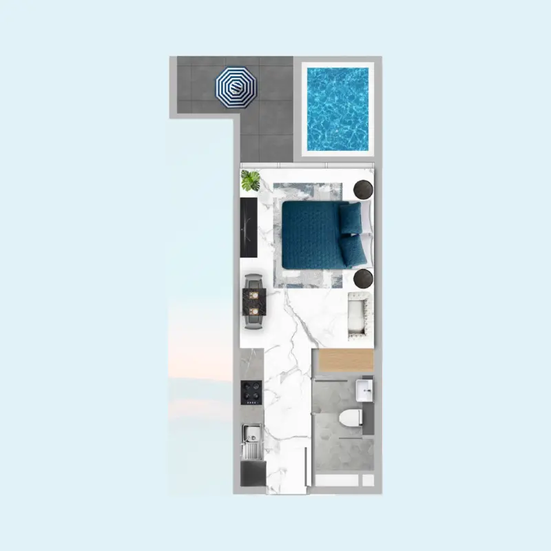 Studio floor plan