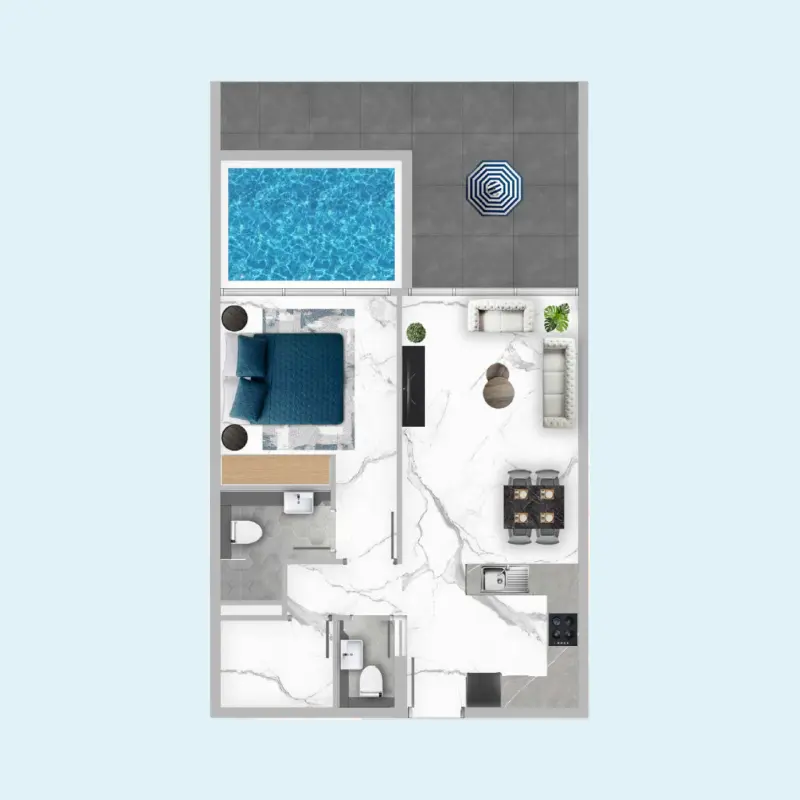 1 bedroom