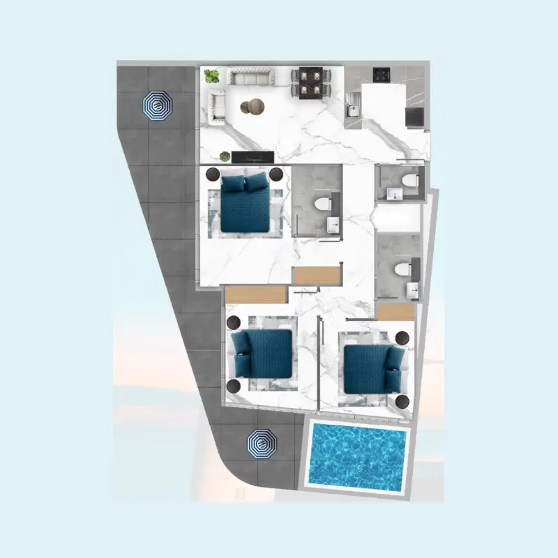 3 bedroom