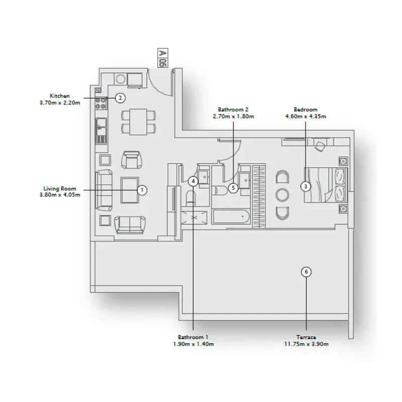 1 bedroom