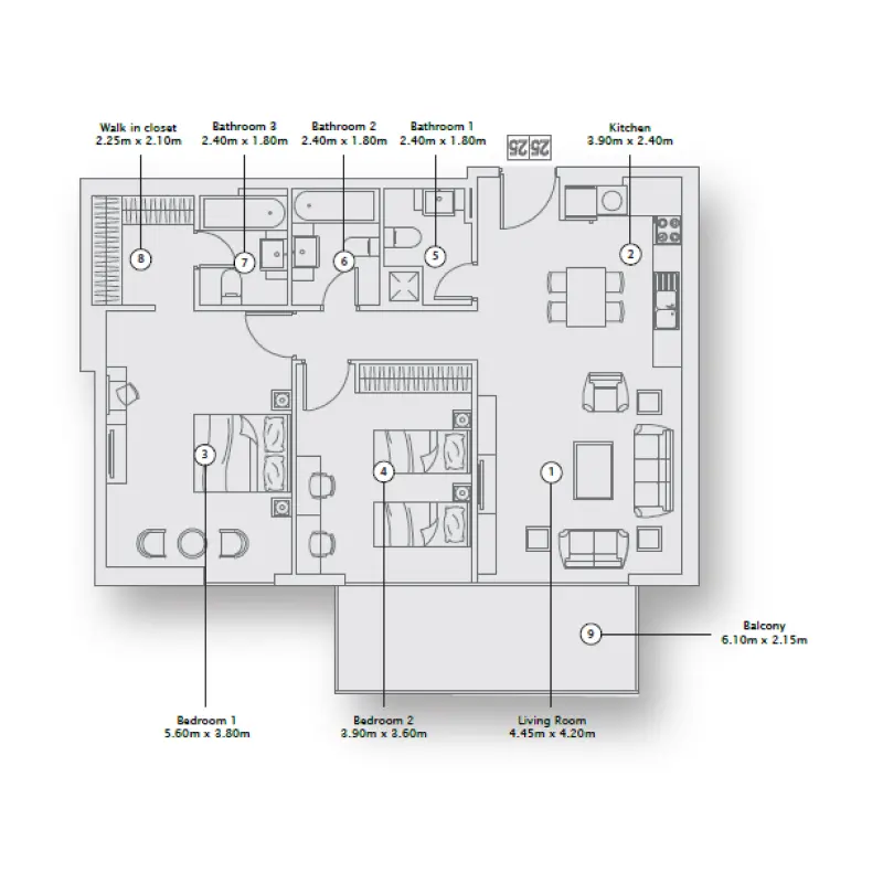 2 bedroom