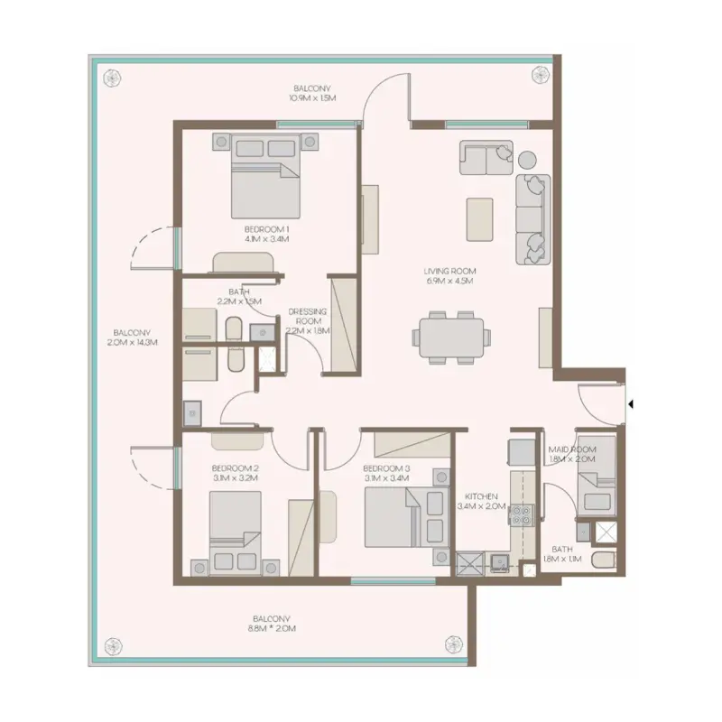 3 bedroom