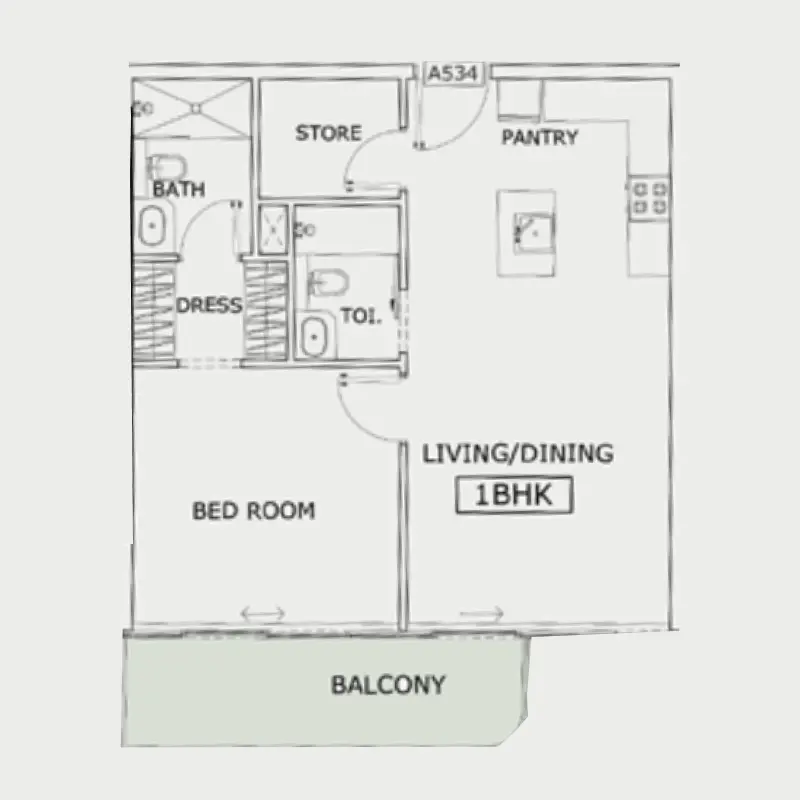 1 bedroom