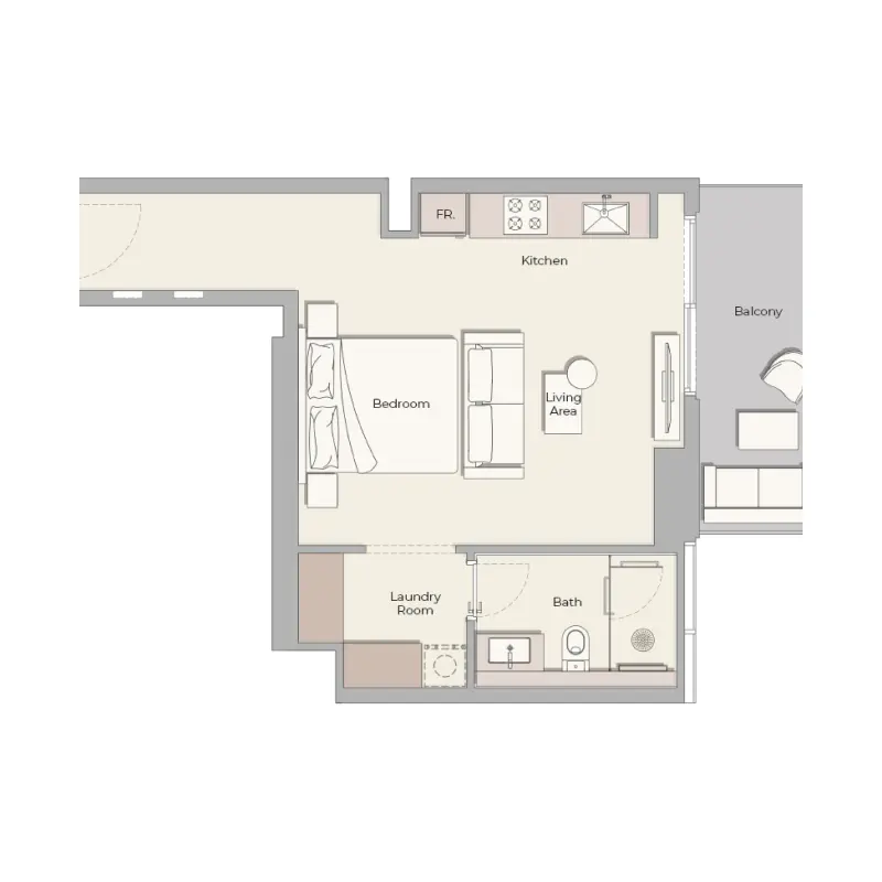 Studio floor plan