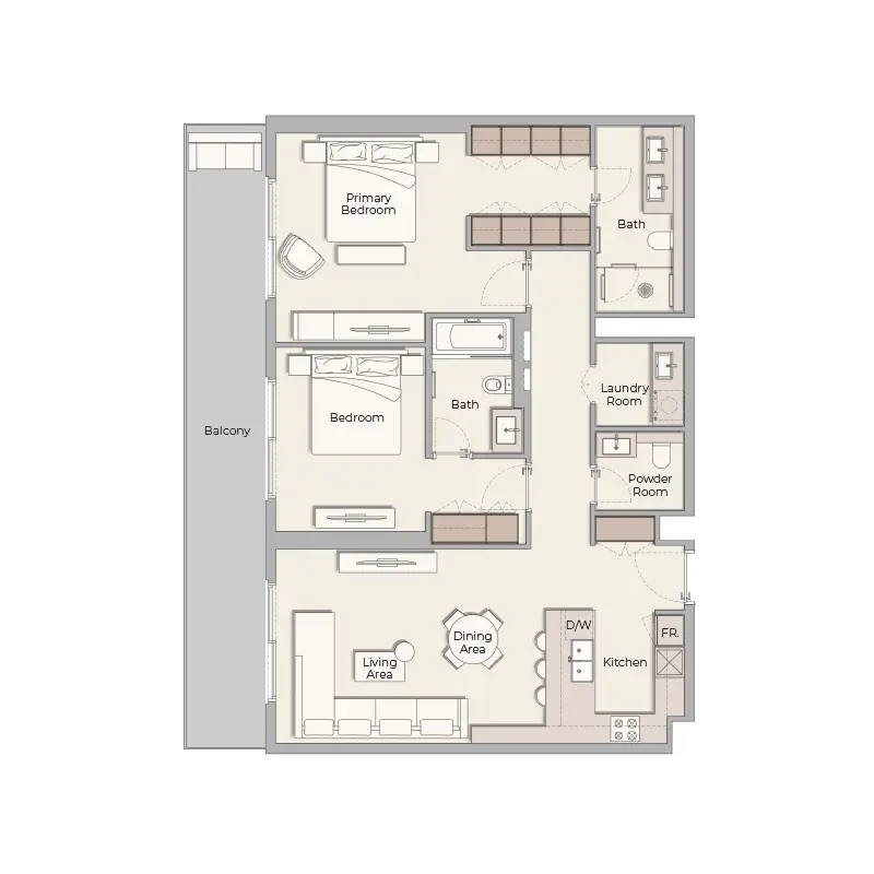 2 bedroom