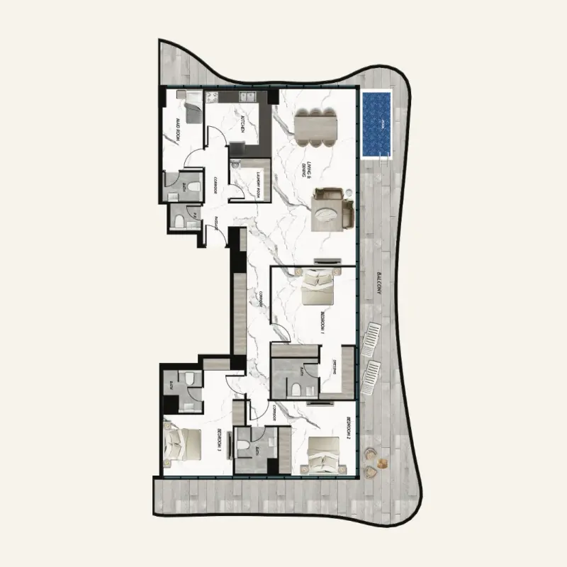 3 bedroom
