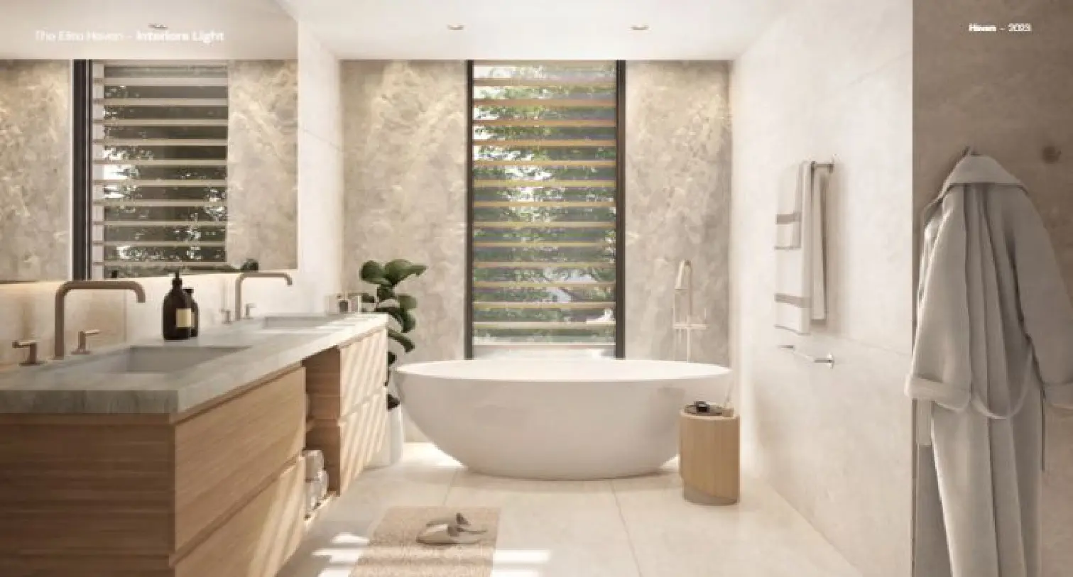 Bathroom in a villa at Heaven by Aldar