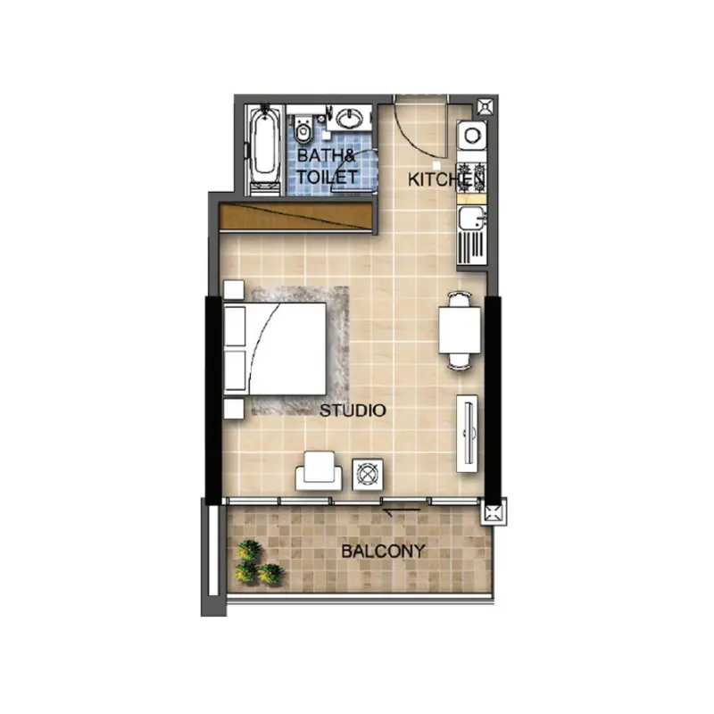 Studio floor plan