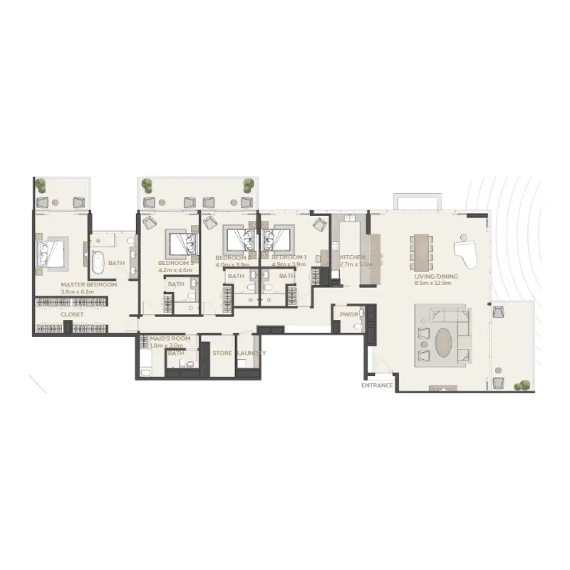 4 bedroom