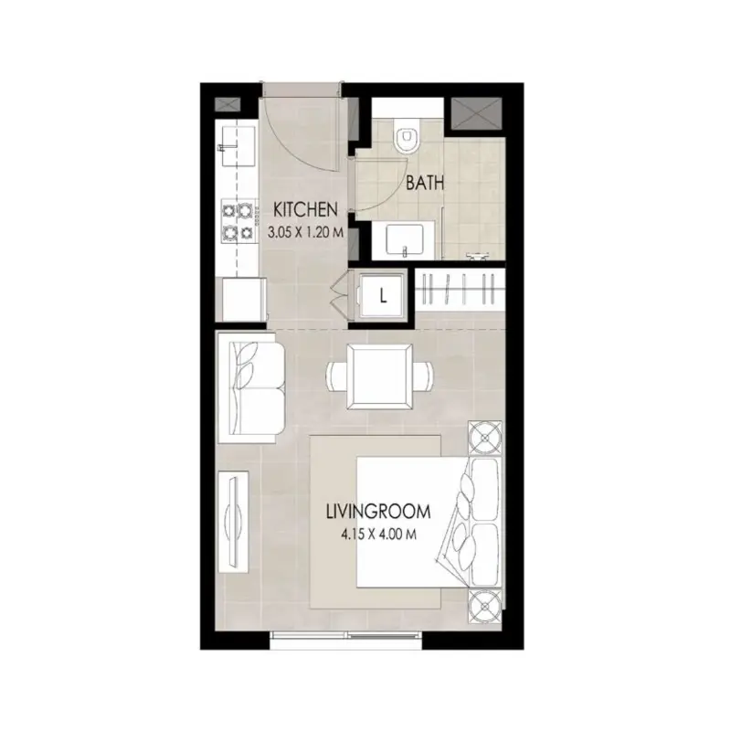 Studio floor plan