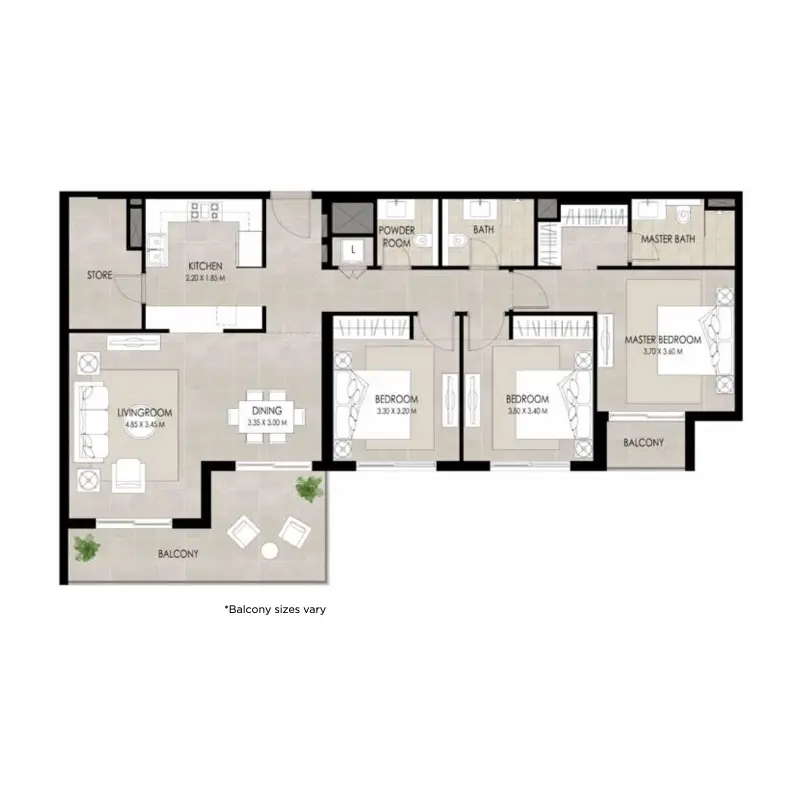 3 bedroom