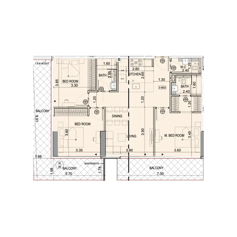3 bedroom