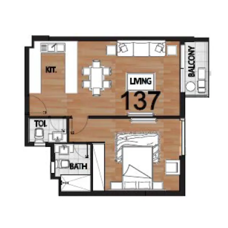 1 bedroom
