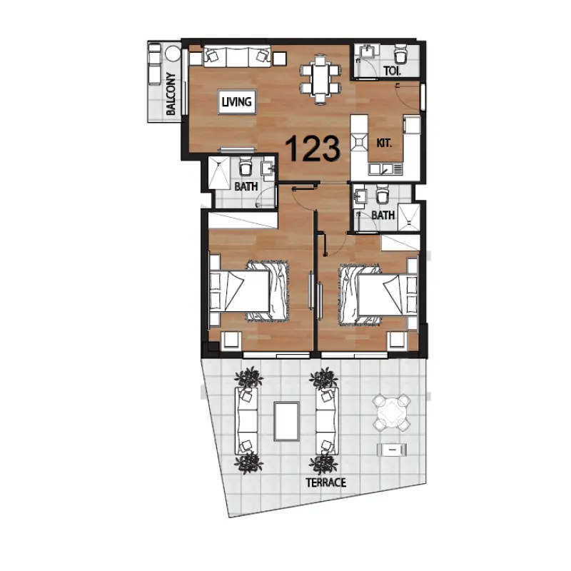 2 bedroom