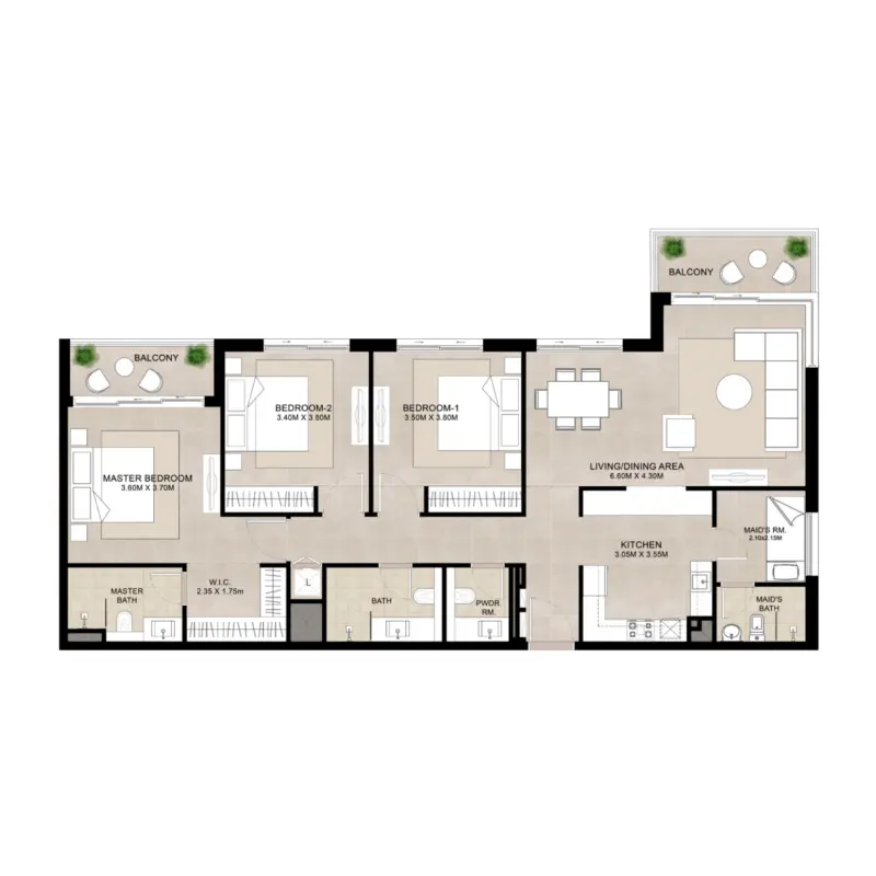 3 bedroom