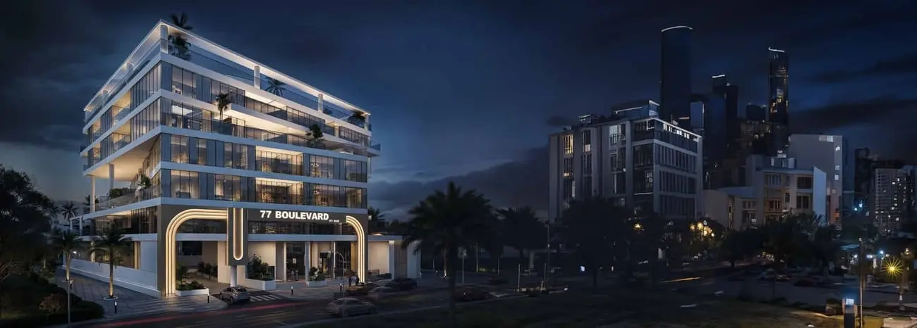 77 Boulevard in Jumeirah Village Circle (JVC) by BAMX Development - Exterior Image 2