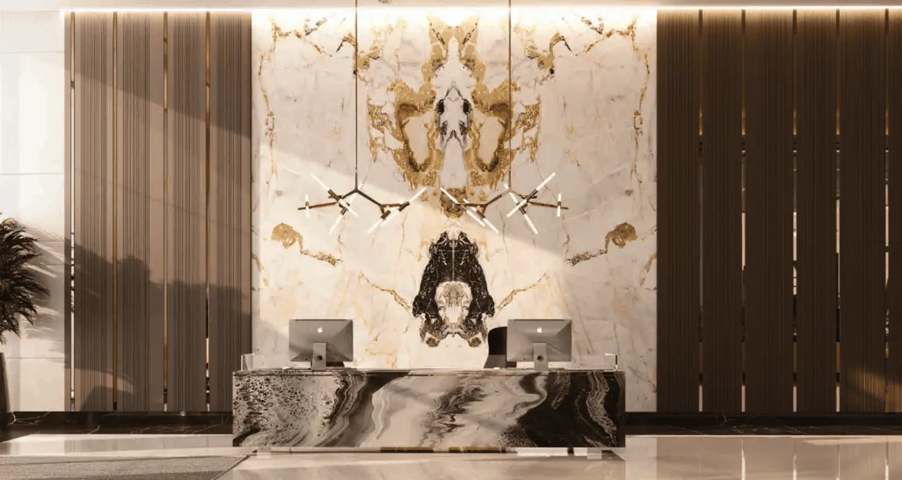 77 Boulevard in Jumeirah Village Circle (JVC) by BAMX Development - Lobby Image 2