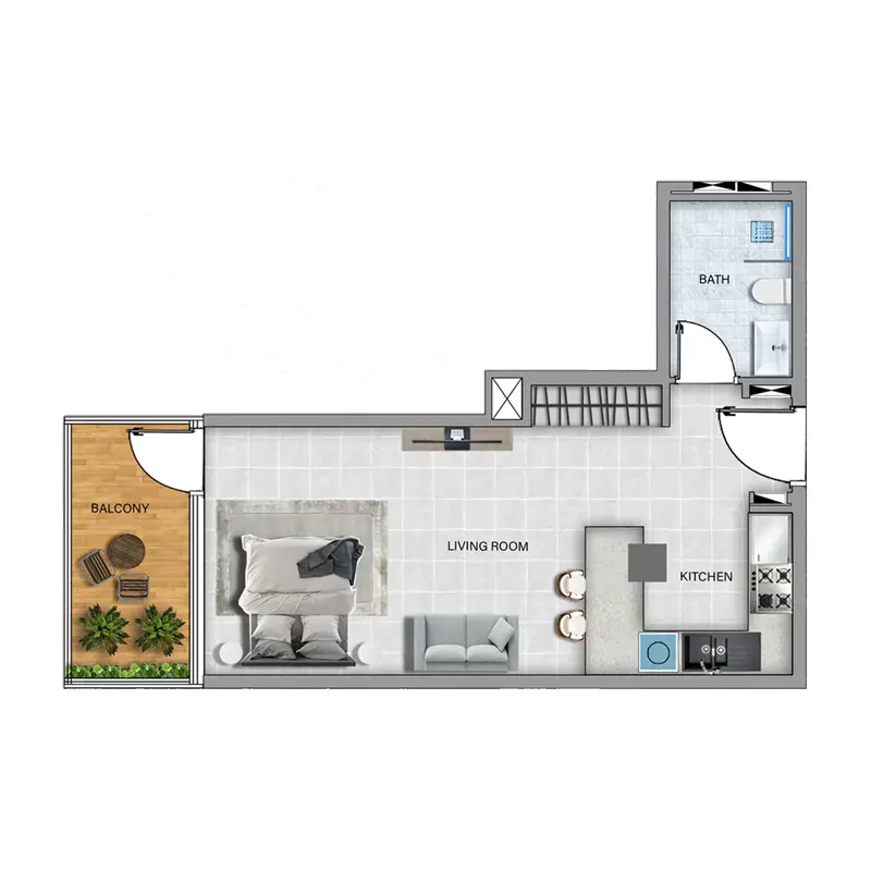 Studio floor plan
