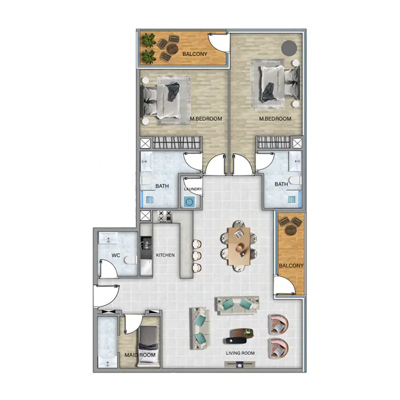 2 bedroom