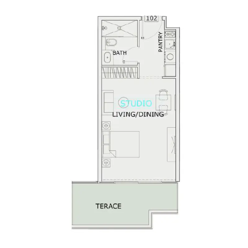 Studio floor plan