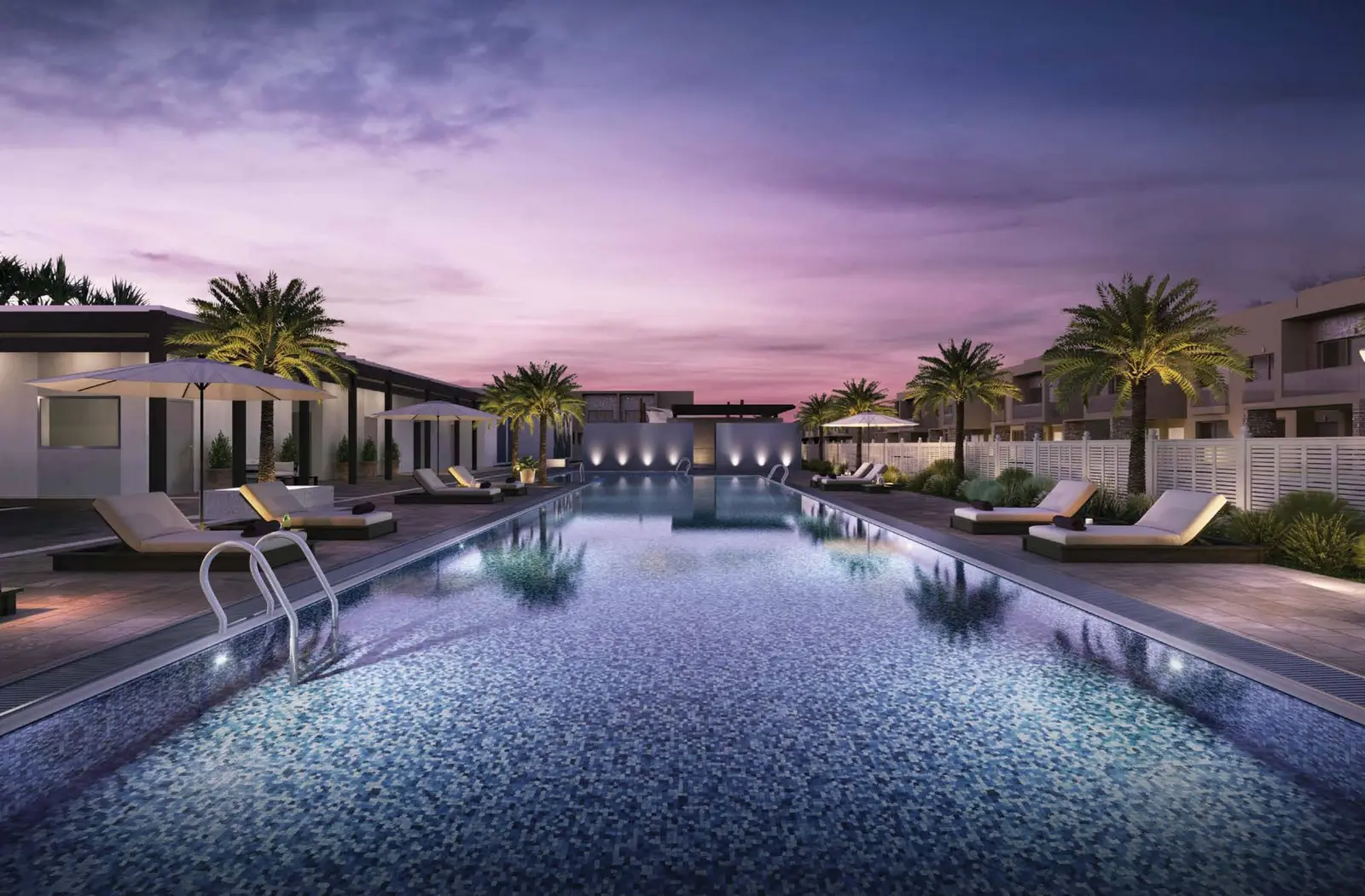Yas Acres North Bay waterfront masterplan overlooking the Yas Island coastline