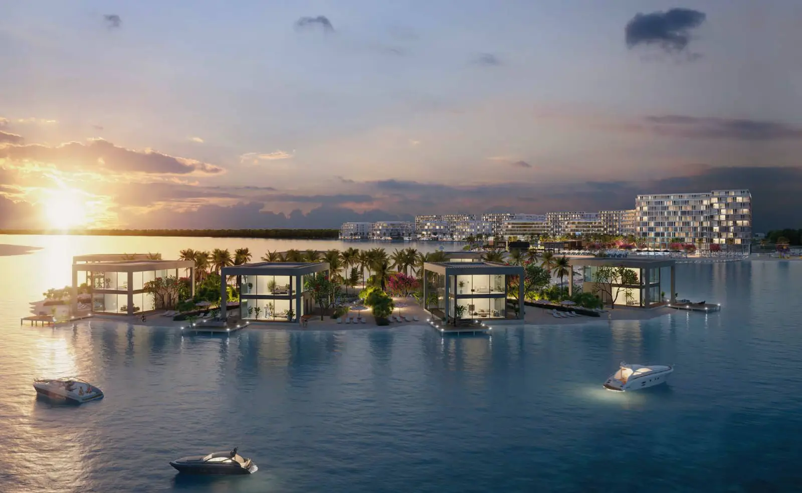 Yas Acres North Bay modern waterfront community with landscaped promenades