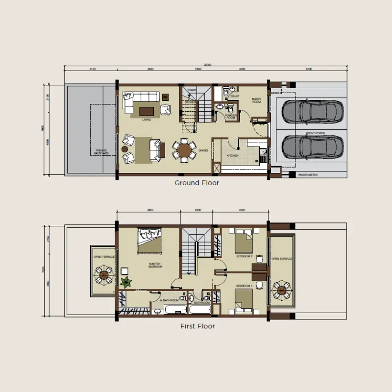 3 bedroom floor plan