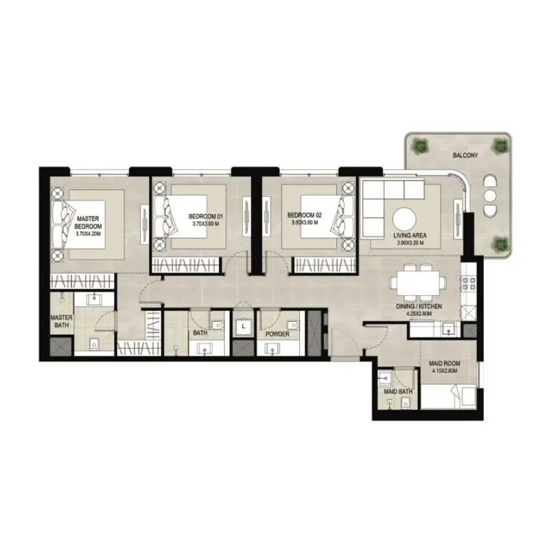 3 bedroom