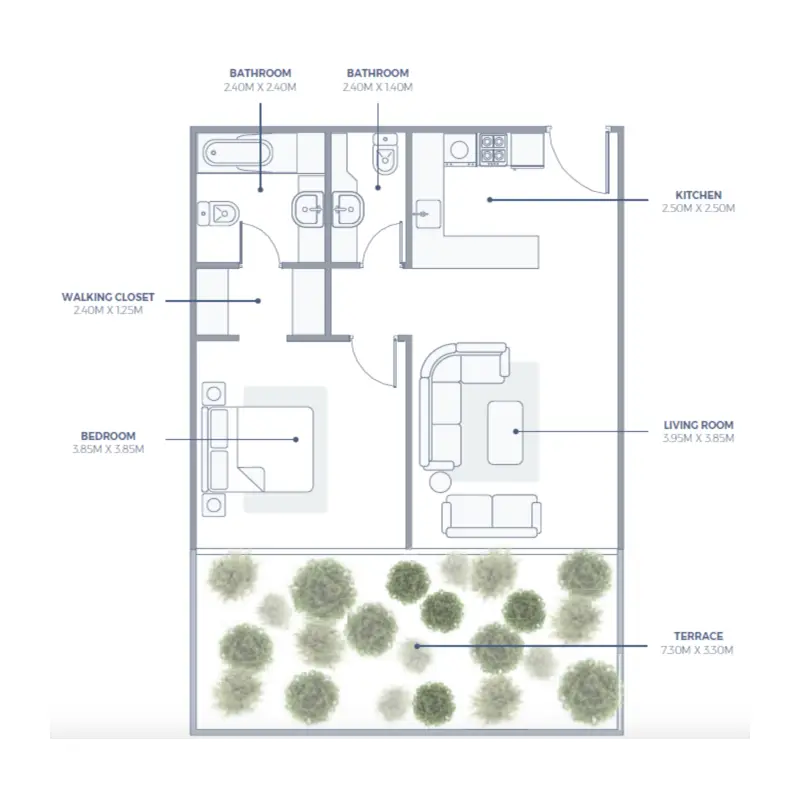 2 bedroom