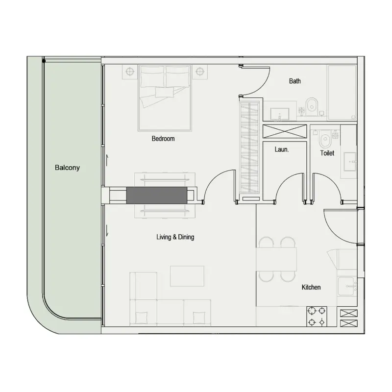1 bedroom