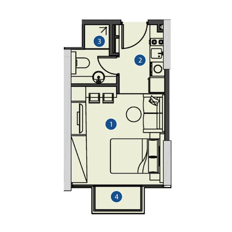 Studio floor plan
