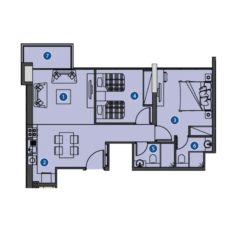 2 bedroom