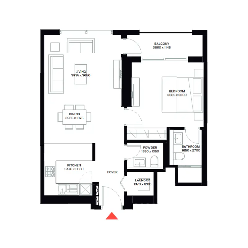 1 bedroom