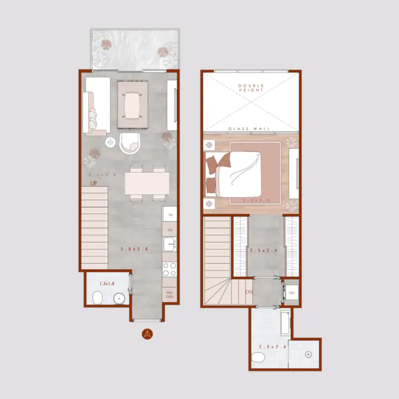 1 bedroom