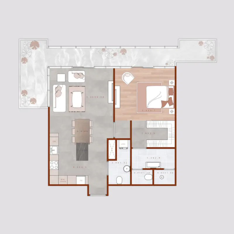 1 bedroom