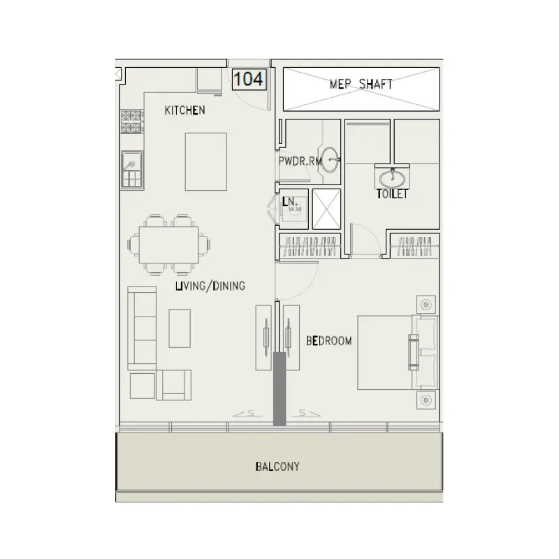 1 bedroom
