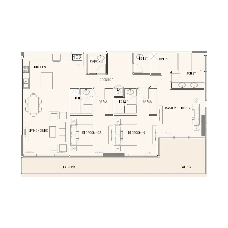 3 bedroom