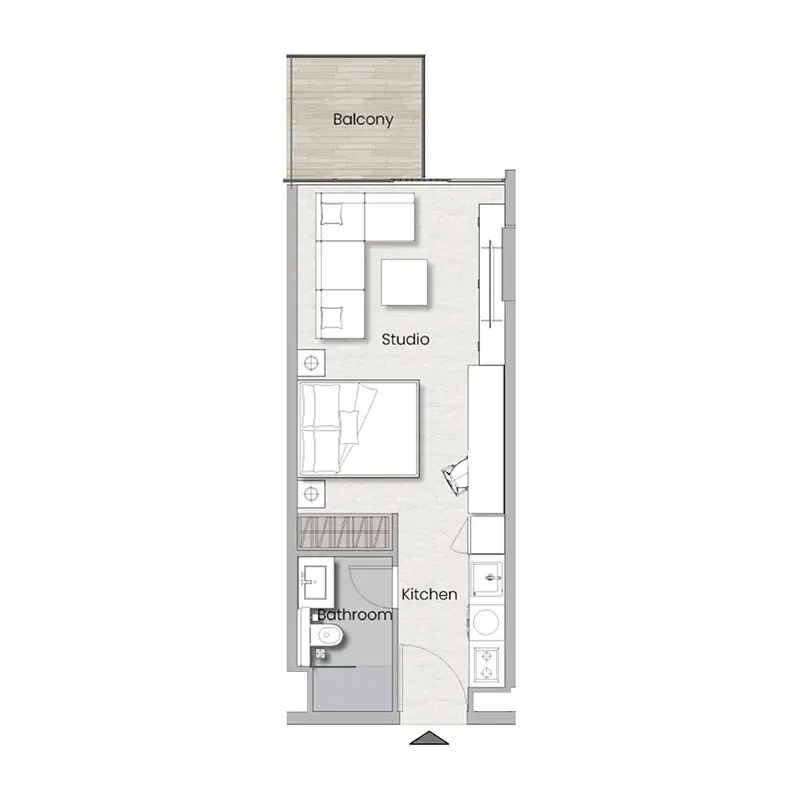 Studio Apartments floor plan